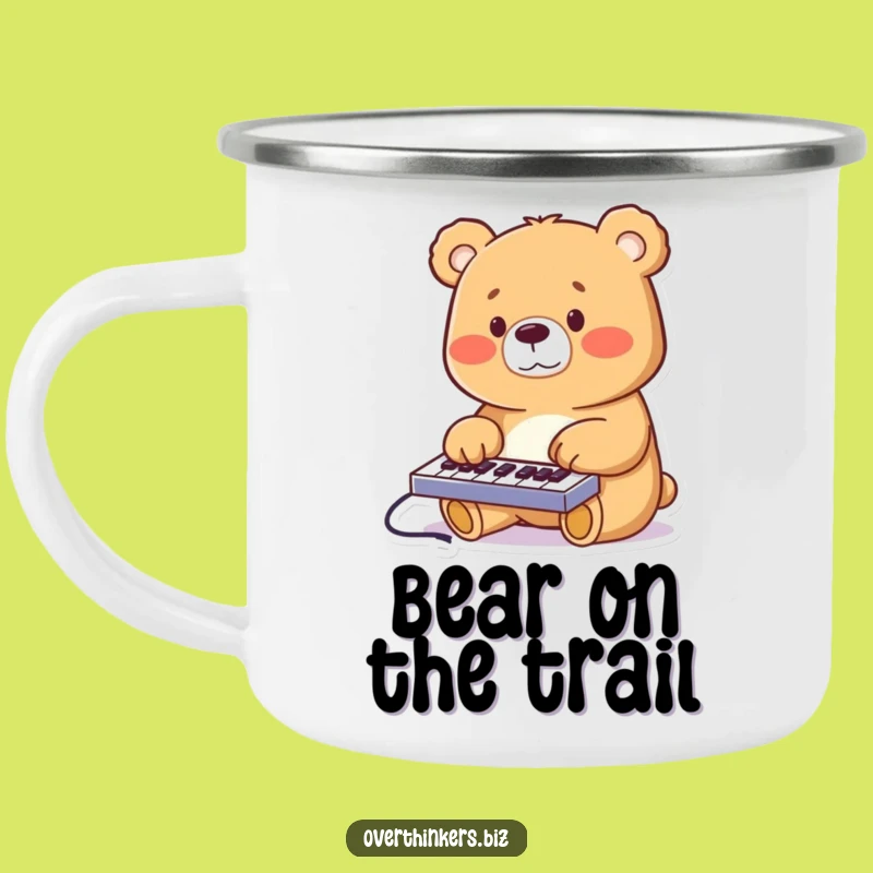 Funny Bear Keyboard Camping Mug - Hilarious Techie Outdoor Gift!
