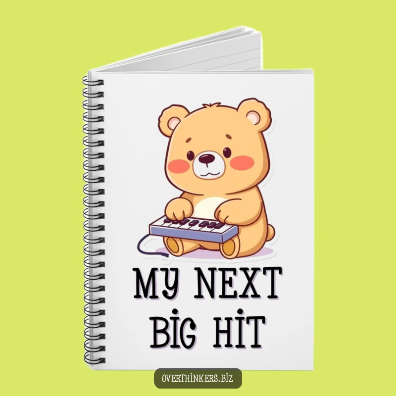 Funny Bear Keyboard Notebook - Hilarious Techie Journal Gift!