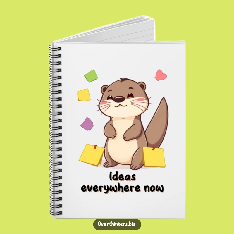 Funny Otter Sticky Note Juggling Notebook - Organize Your Thoughts Playfully